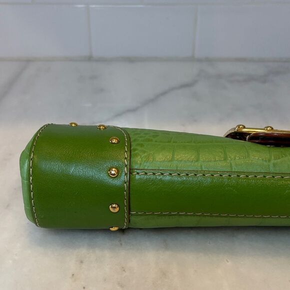 Michael Kors Crocodile Embossed Handbag Clutch - Picture 8 of 16